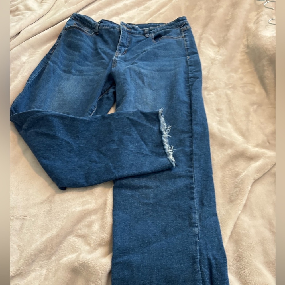 BLEU Jeans Size 14 Raw Hem - Picture 4 of 7